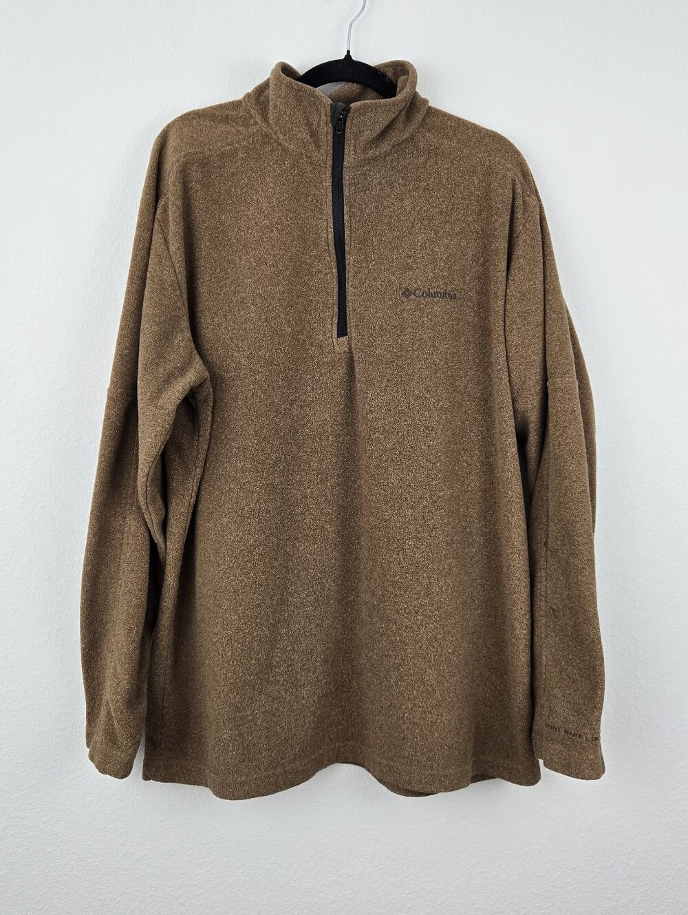 Brown / Khaki Columbia Quarter Zip Sweater